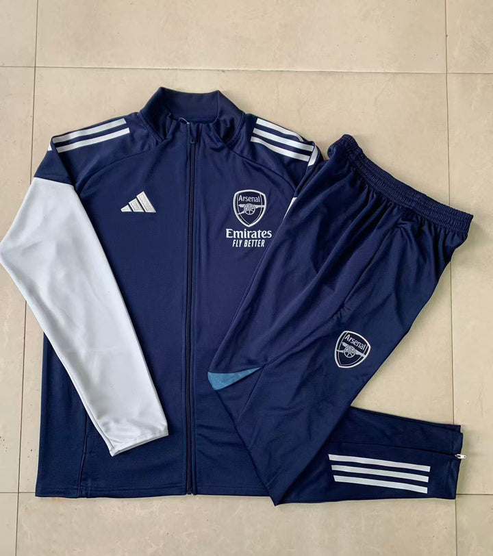 Conjunto Arsenal 25/26 - Azul Marinho/Branco Gelo