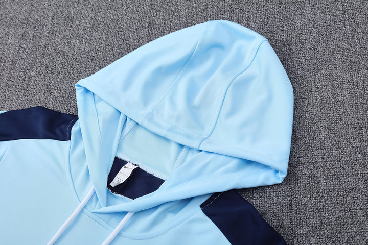 Conjunto França 2024/25 Azul Claro - Capuz