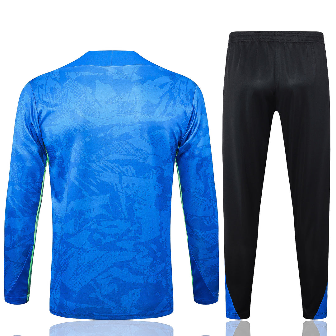 Conjunto Treino Barcelona 24/25 - Azul Claro/Verde Claro