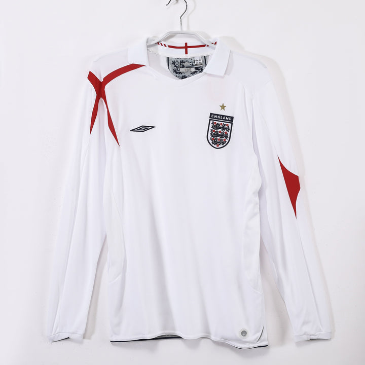 Camisa Retrô Engalnd 2006 Home Manga Longa – Belt Sports