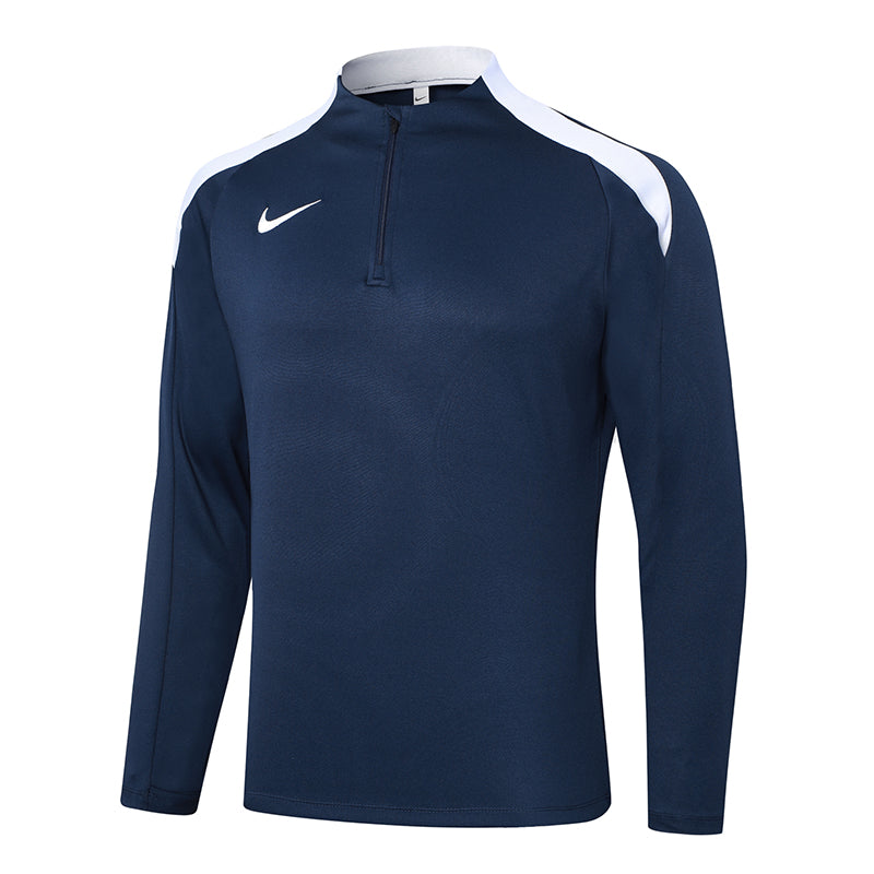 Blusão Treino Nike - Azul Marinho/Branco