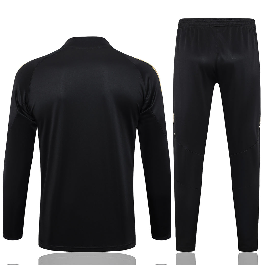 Conjunto Treino Barcelona 24/25 - Preto/Bege