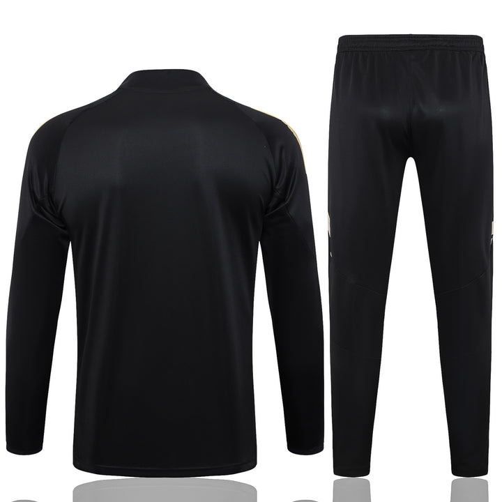 Conjunto Treino Barcelona 24/25 - Preto/Bege
