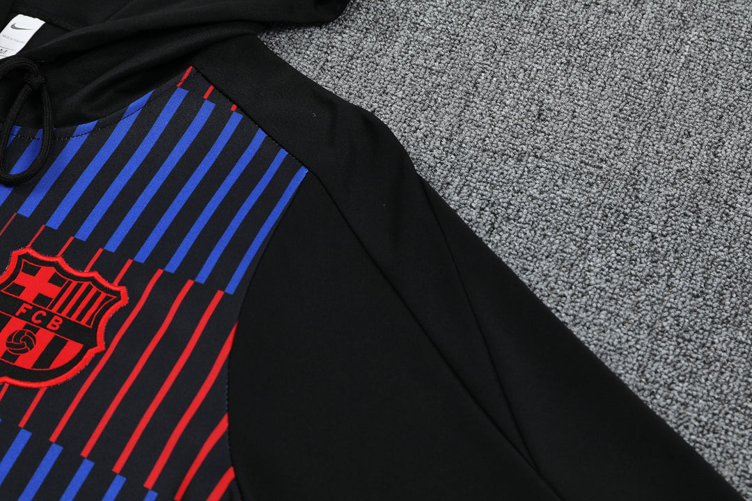 Conjunto Barcelona 2024/25 Preto - Capuz