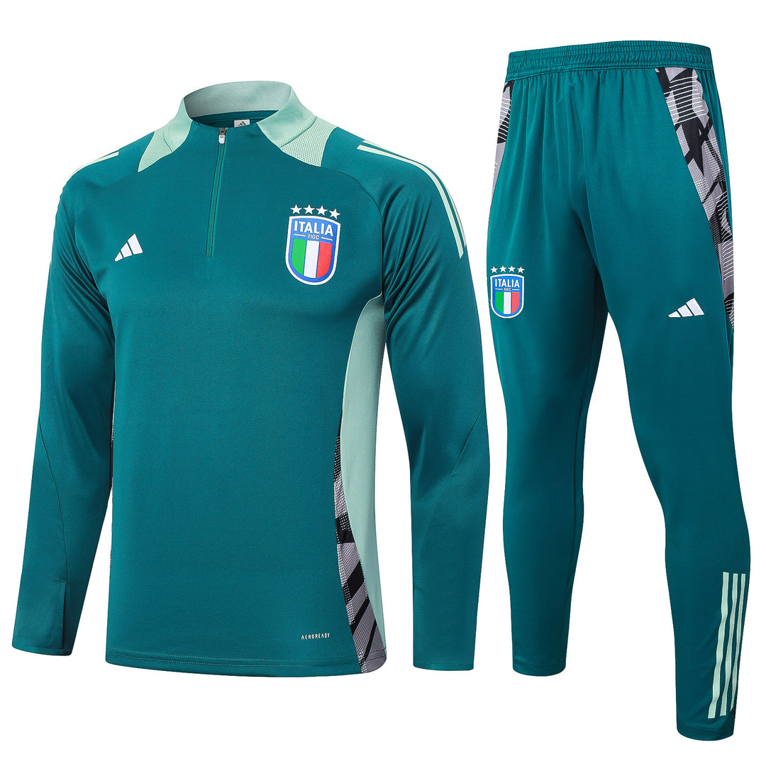 Conjunto Treino Itália 24/25 - Verde Água