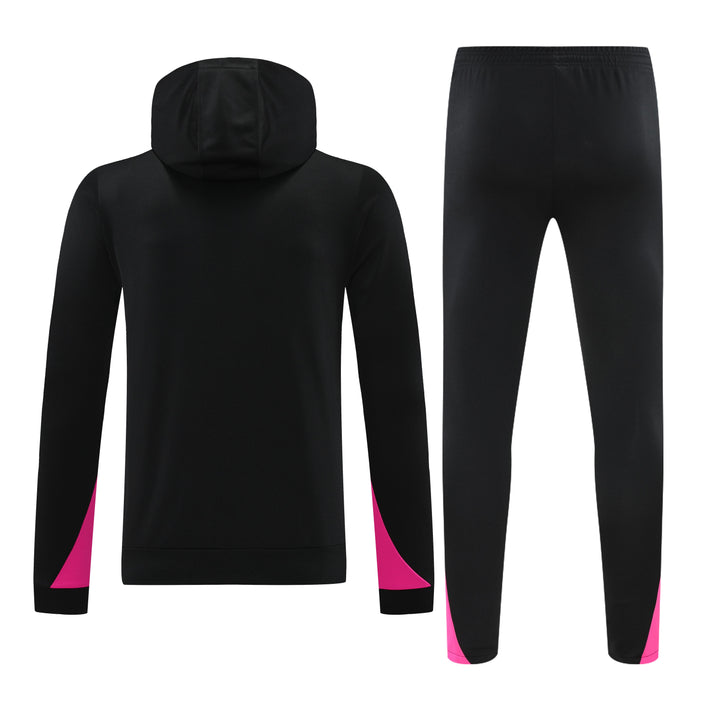 Conjunto Chelsea 2024/25 Preto/Rosa - Capuz