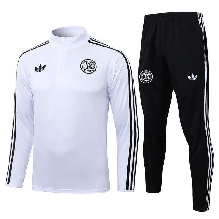 Conjunto Treino Alemanha 25/26 - Branco/Preto