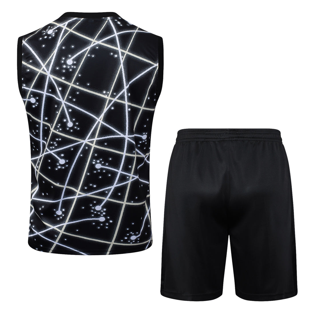 Kit Regata Chelsea 25/26 - Preto/Branco Neon