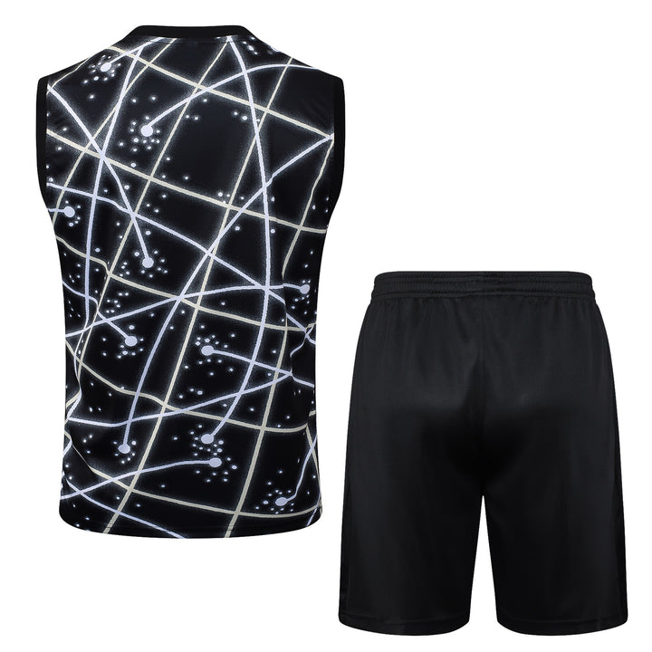 Kit Regata Chelsea 25/26 - Preto/Branco Neon