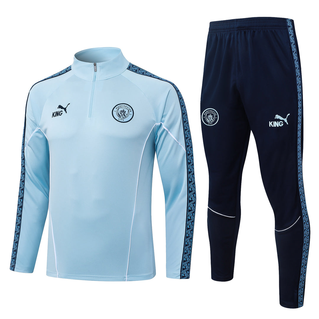 Conjunto Treino Manchester City 25/26 - Azul Bebê