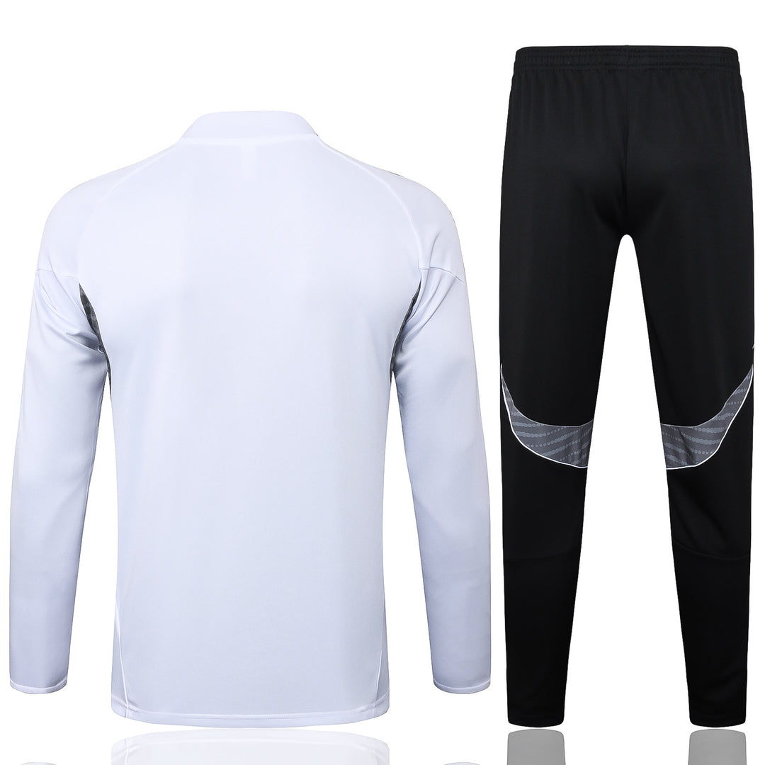 Conjunto Treino Real Madrid 25/26 - Branco/Preto