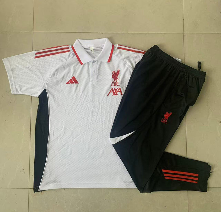 Kit Polo Liverpool 25/26 - Branco