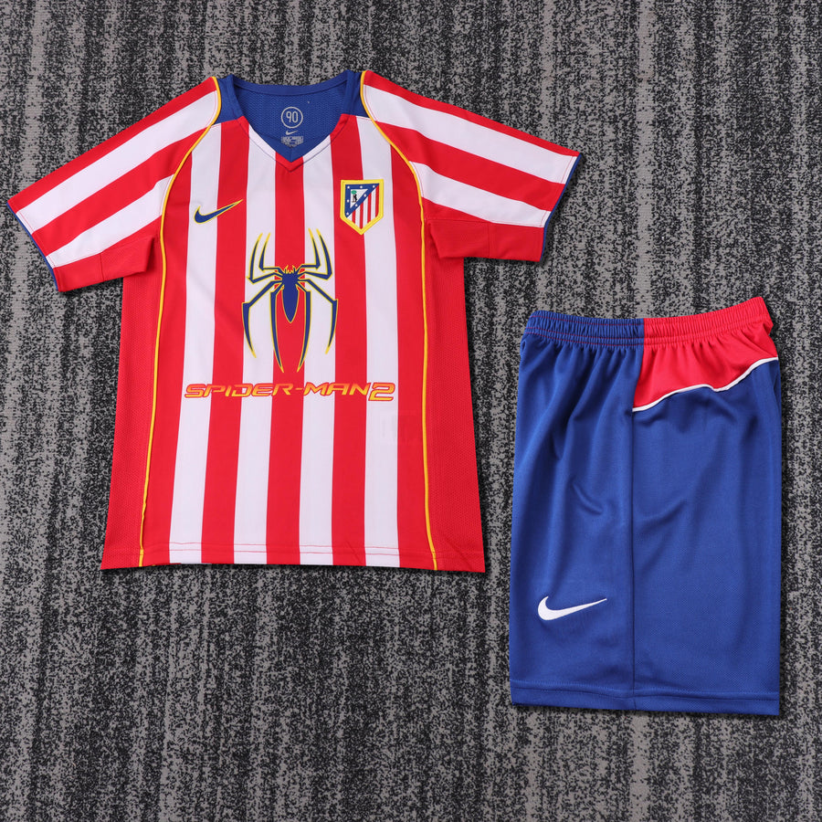 Camisa Retrô Atletico Madrid 2004/05 Home Infantil – Belt Sports