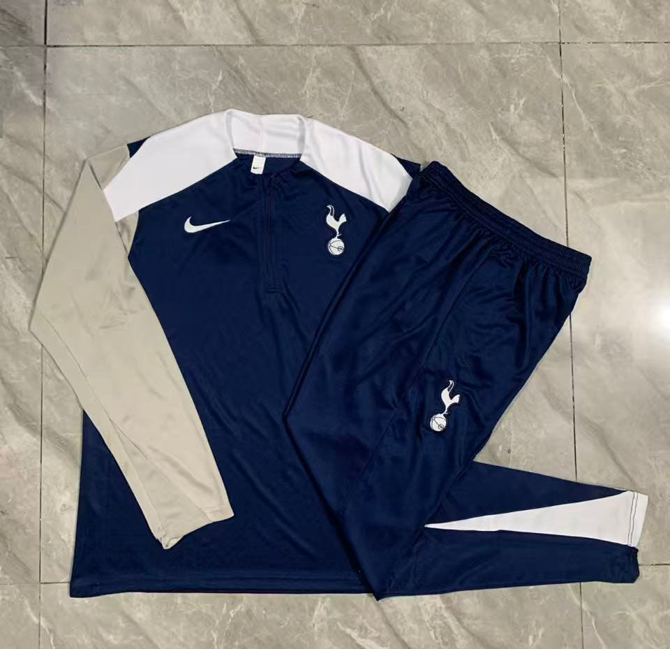 Conjunto Treino Tottenham 25/26 - Azul Oxford/Cinza Claro