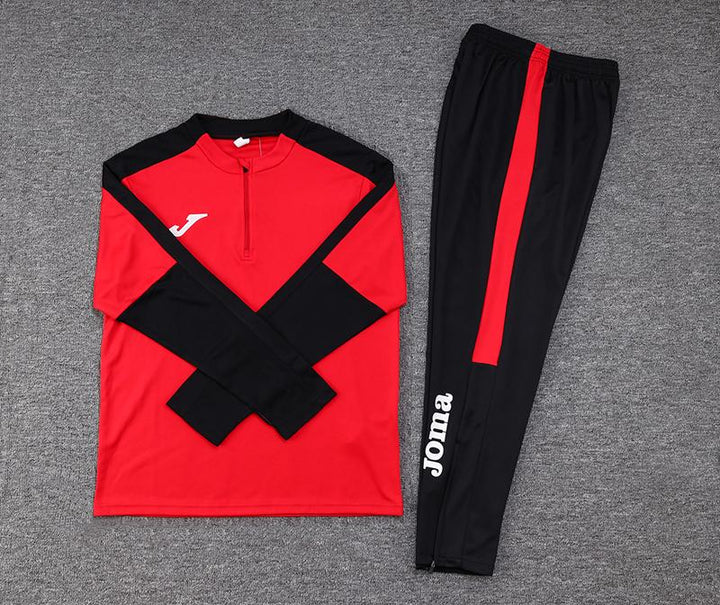Conjunto Treino Joma - Preto/Vermelho