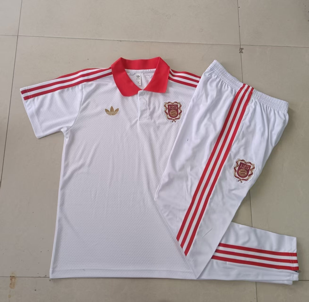 Kit Polo Bayern de Munique 25/26 - Branco