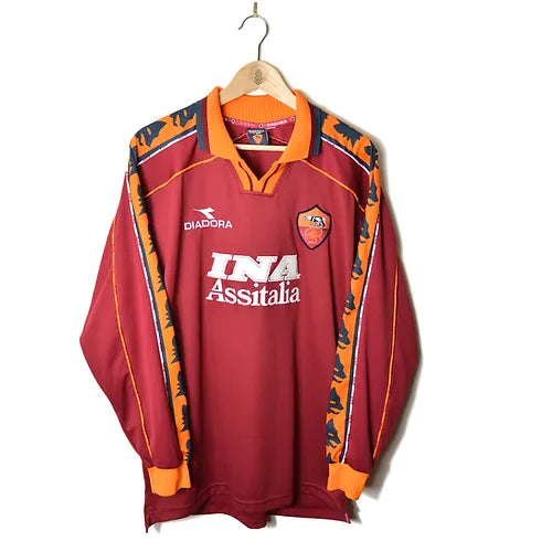 Camisa Retrô Roma 1998/99 Manga longa