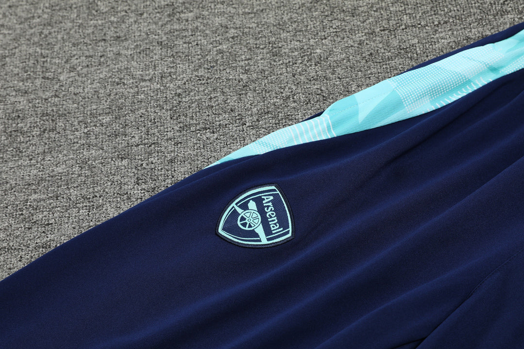 Conjunto Arsenal 2024/25 Azul Turquesa - Capuz
