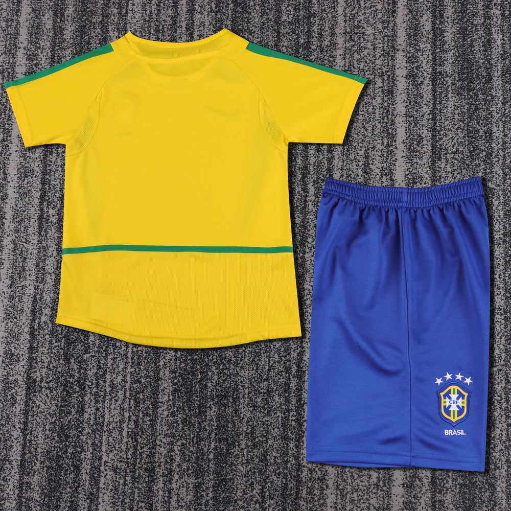 Camisa Retrô Brasil 2002 Home Infantil – Belt Sports