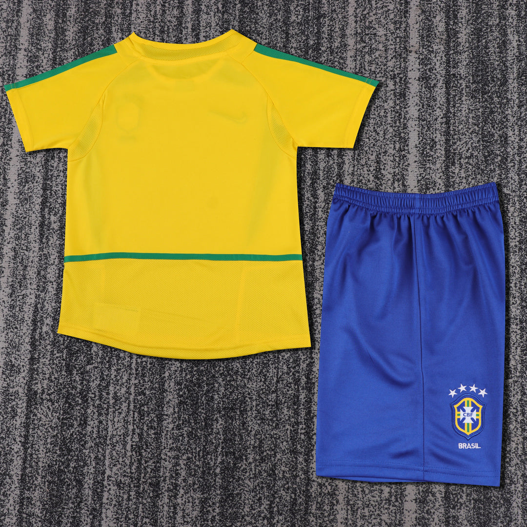 Camisa Retrô Brasil 2002 Home Infantil – Belt Sports