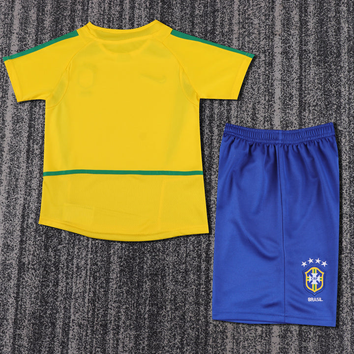 Camisa Retrô Brasil 2002 Home Infantil – Belt Sports