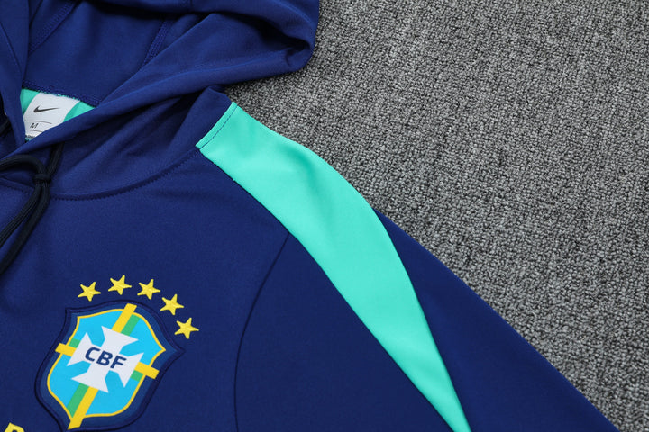 Conjunto Brasil 2025/26 Azul Marinho - Capuz