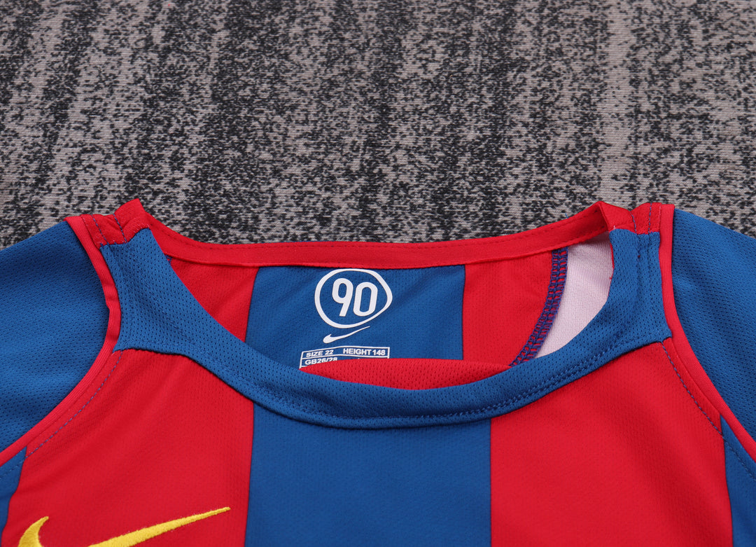 Camisa Retrô Barcelona 2004/05 Home Infantil – Belt Sports