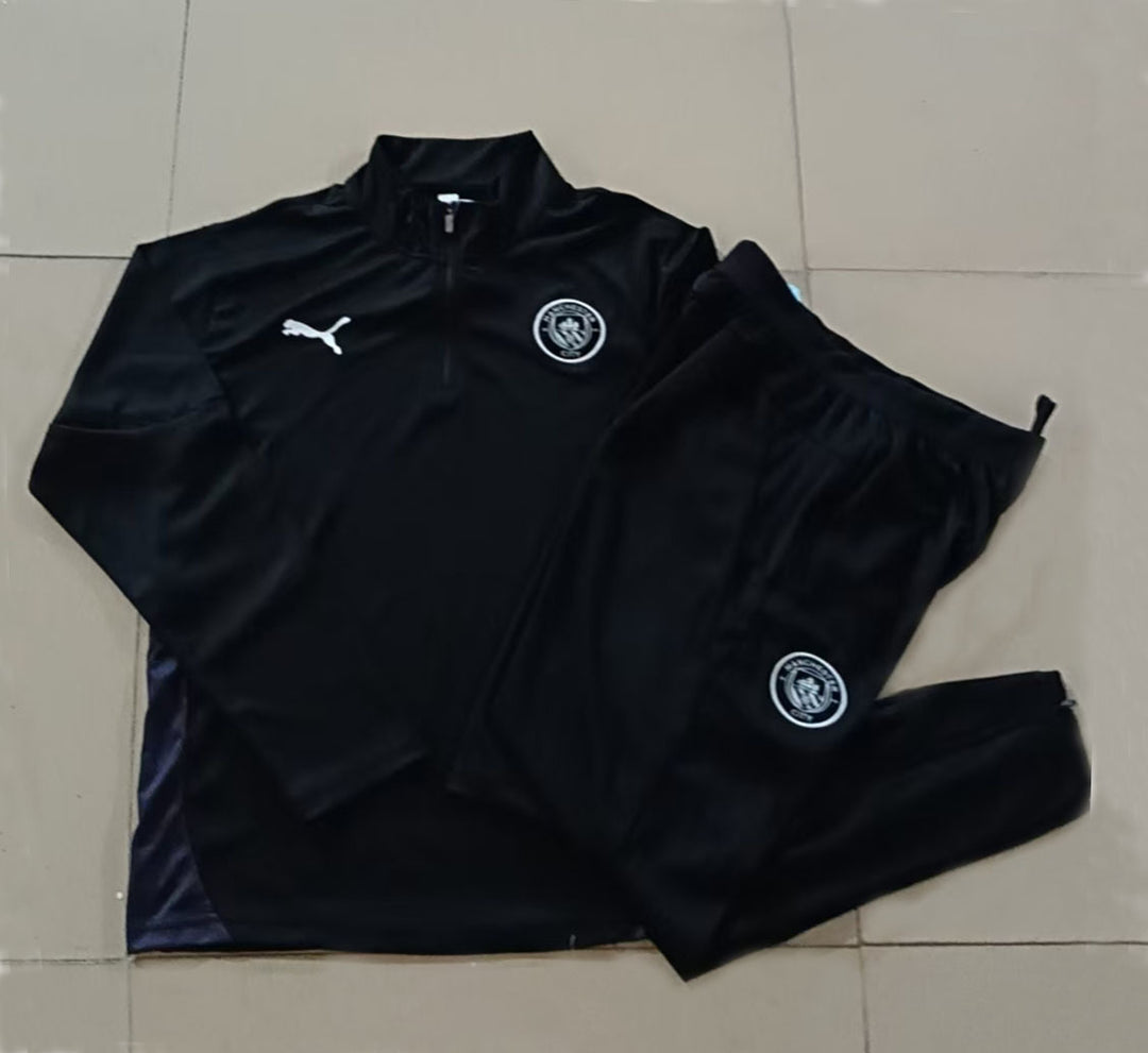 Conjunto Treino Manchester City 25/26 - Preto Total