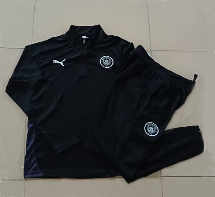 Conjunto Treino Manchester City 25/26 - Preto Total