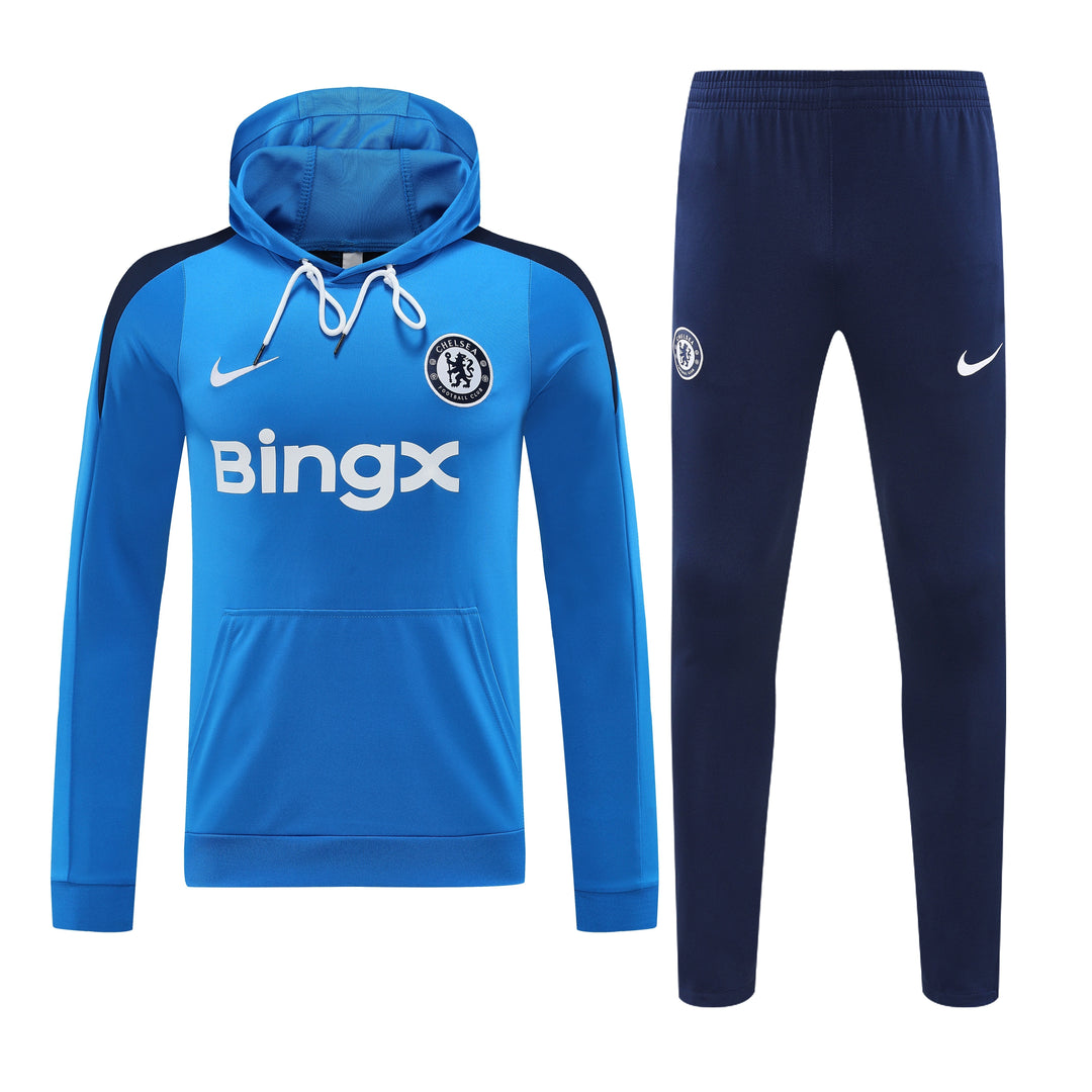 Conjunto Chelsea 2024/25 Azul Claro - Capuz
