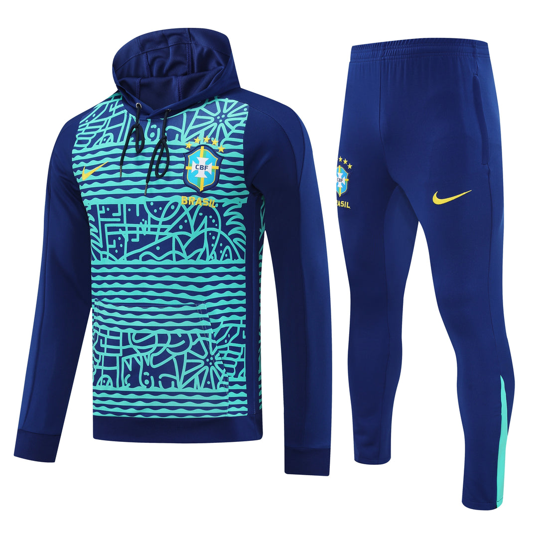 Conjunto Brasil 2025/26 Azul Marinho II - Capuz