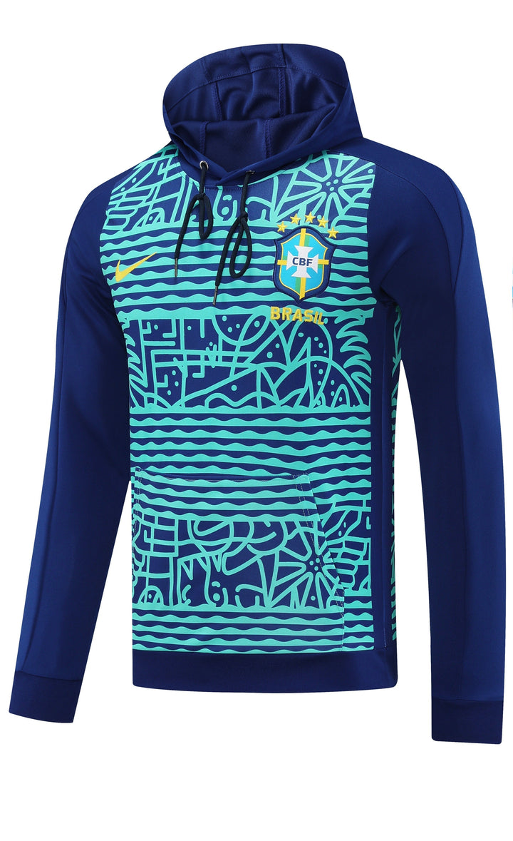 Blusão Brasil 2025/26 Azul Marinho II - Capuz