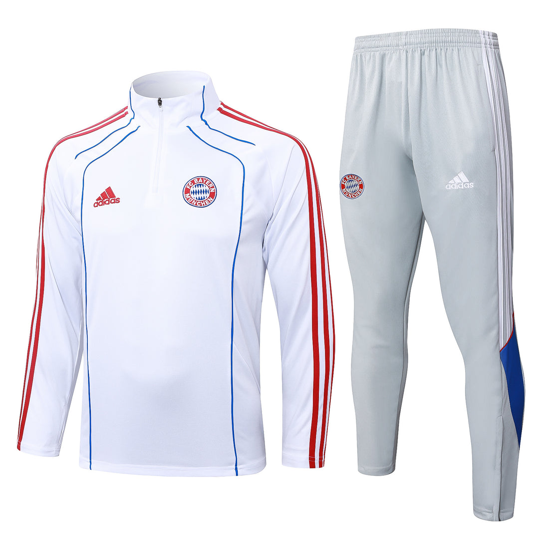 Conjunto Treino Bayern Munich 25/26 - Branco/Cinza