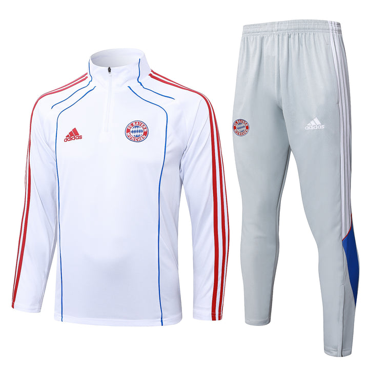 Conjunto Treino Bayern Munich 25/26 - Branco/Cinza