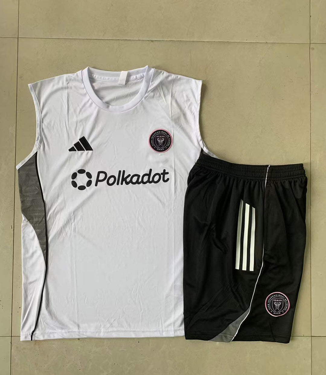 Kit Regata Inter Miami 25/26 - Branco/Preto/Cinza