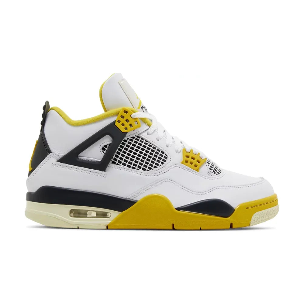 Air Jordan 4 - Branco/Preto/Mostarda