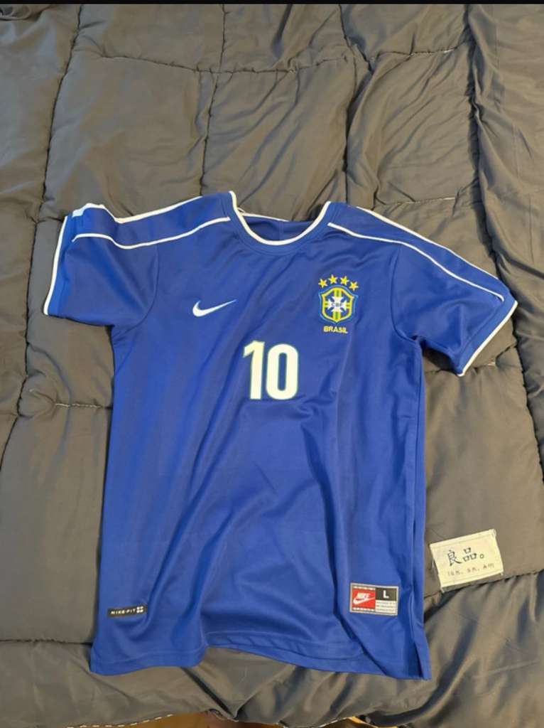 Camisa Retrô Brasil 1998 Away - Rivaldo #10 (Pronta Entrega)