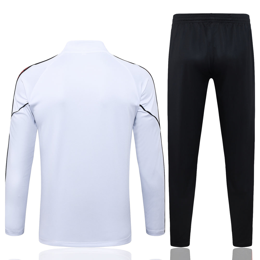 Conjunto Treino AC Milan 25/26 - Branco/Preto