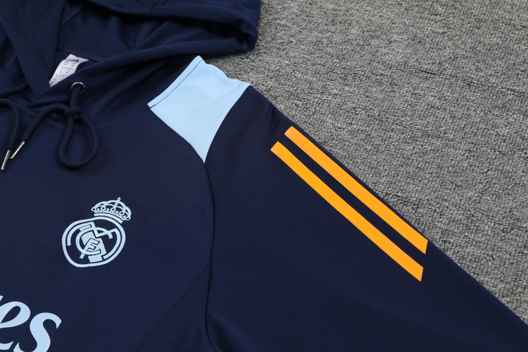 Conjunto Real Madrid 2024/25 Azul Marinho - Capuz