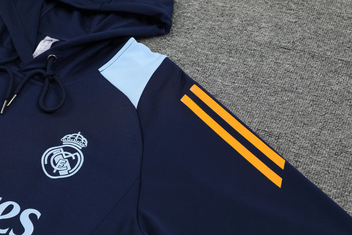 Conjunto Real Madrid 2024/25 Azul Marinho - Capuz