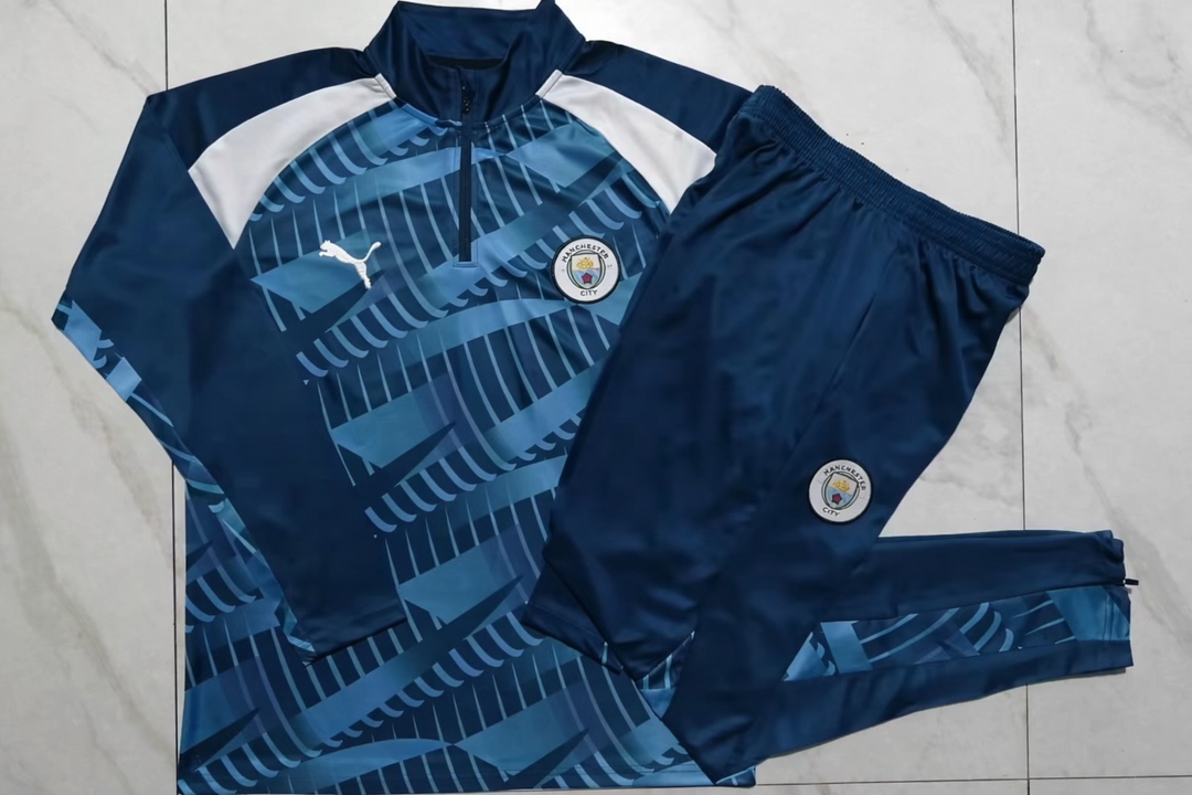 Conjunto Treino Manchester City 23/24 - Azul