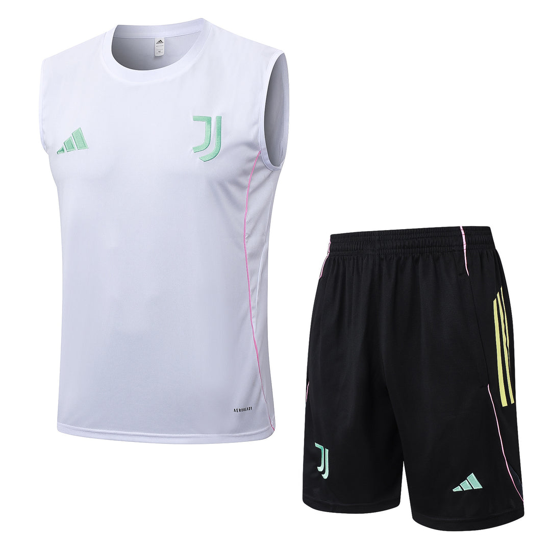 Kit Regata Juventus 25/26 - Branco/Preto/Verde Menta