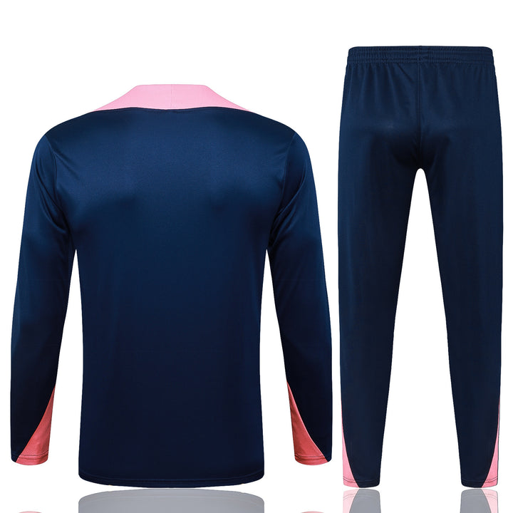 Conjunto Treino Barcelona 25/26 - Azul Marinho/Rosa