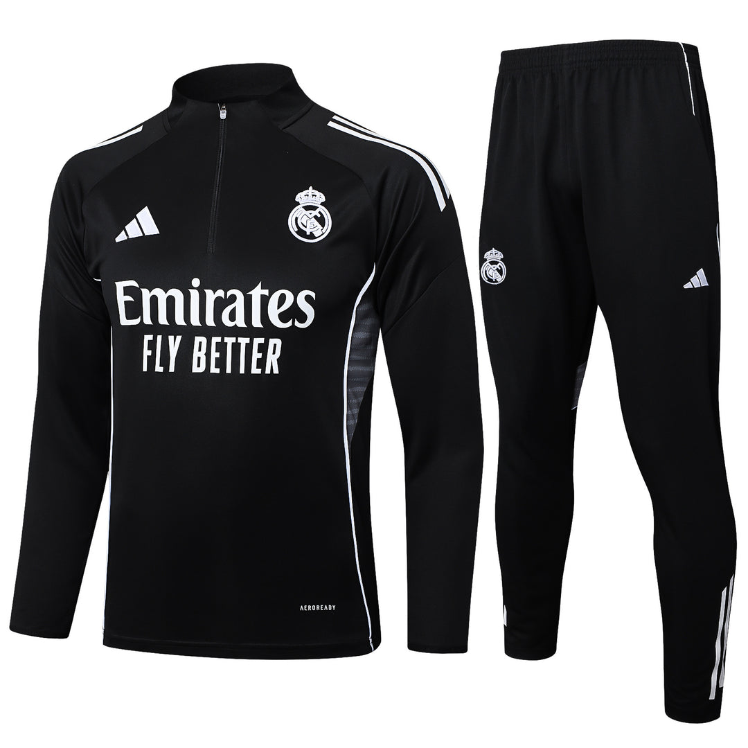 Conjunto Treino Real Madrid 25/26 - Preto