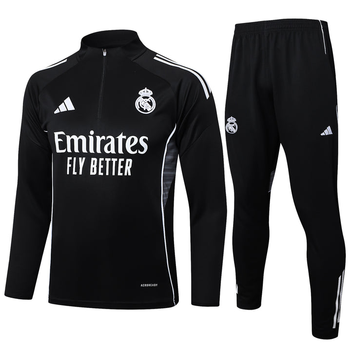 Conjunto Treino Real Madrid 25/26 - Preto