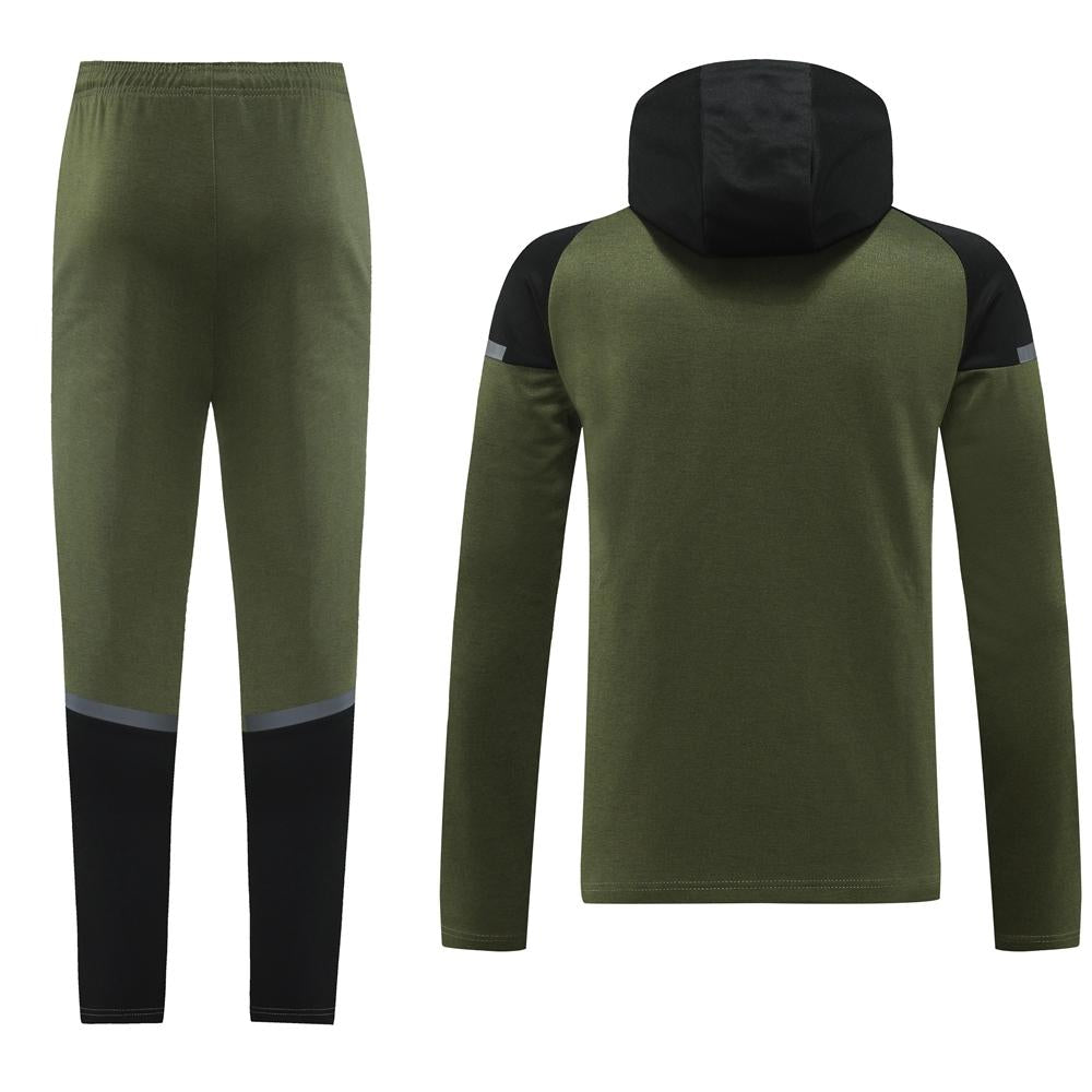 Conjunto Puma Tech Fleece - Verde Militar/Preto