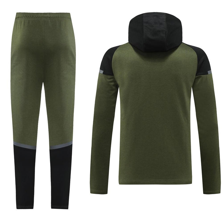Conjunto Puma Tech Fleece - Verde Militar/Preto