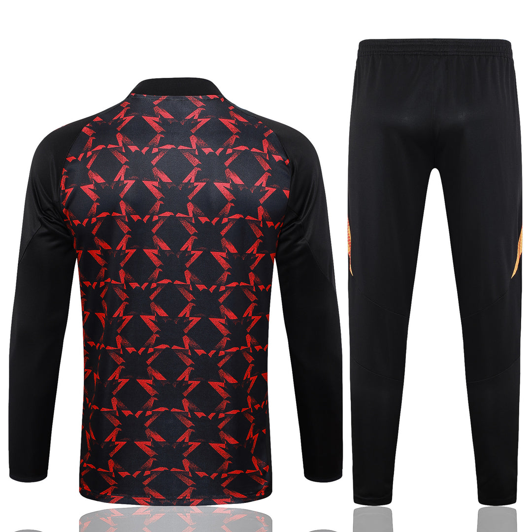 Conjunto Treino Manchester United 24/25 - Vermelho/Preto