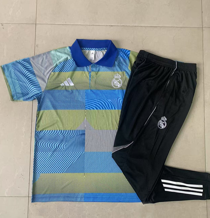 Kit Polo Real Madrid 25/26 - Azul Capri/Verde Musgo