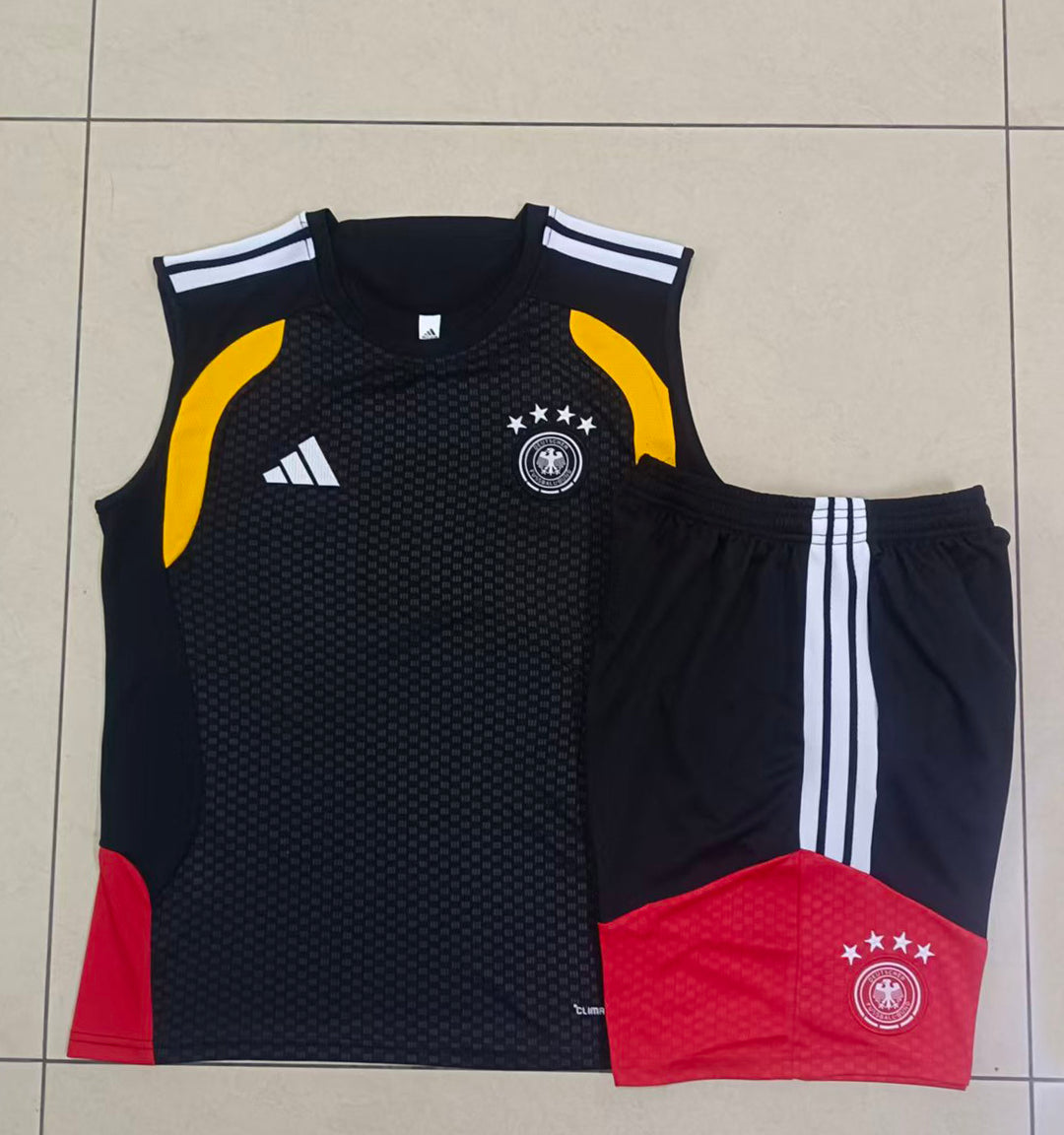 Kit Regata Alemanha 26/27 - Preto/Amarelo/Vermelho